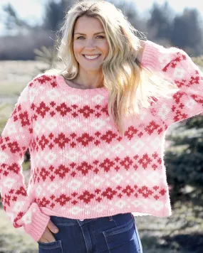 SHRUNKEN FAIR ISLE CREW CHUNKY