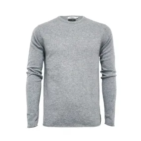 Silver Grey Cashmere Crew Neck Sweater Ripley