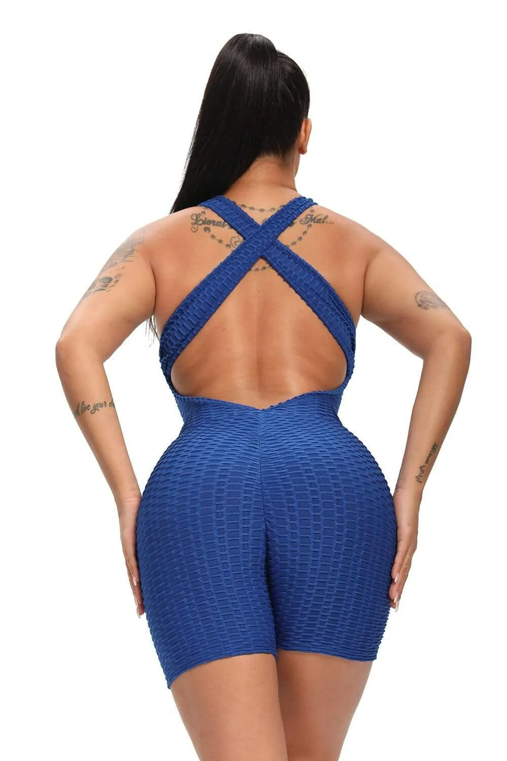 Spark One Piece Textured Fitness Playsuit