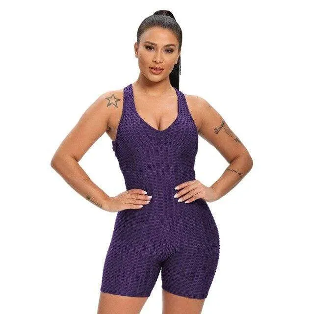 Spark One Piece Textured Fitness Playsuit