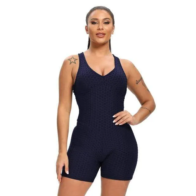 Spark One Piece Textured Fitness Playsuit