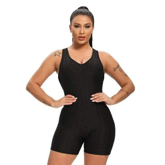 Spark One Piece Textured Fitness Playsuit