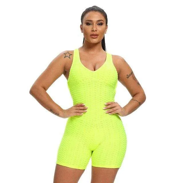 Spark One Piece Textured Fitness Playsuit