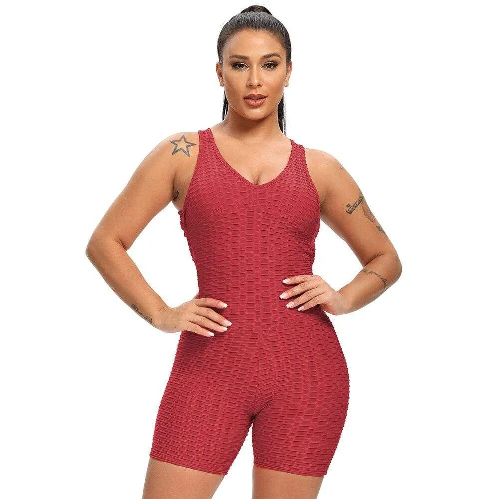 Spark One Piece Textured Fitness Playsuit