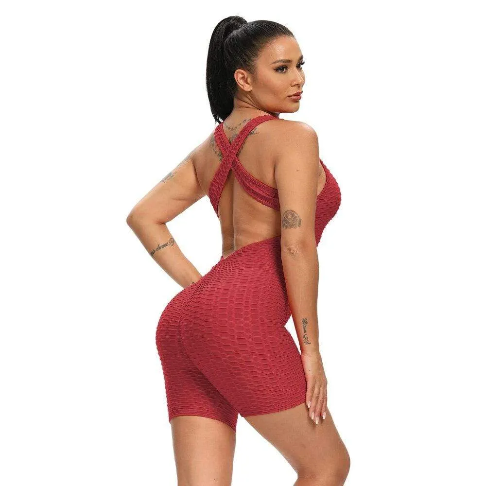 Spark One Piece Textured Fitness Playsuit