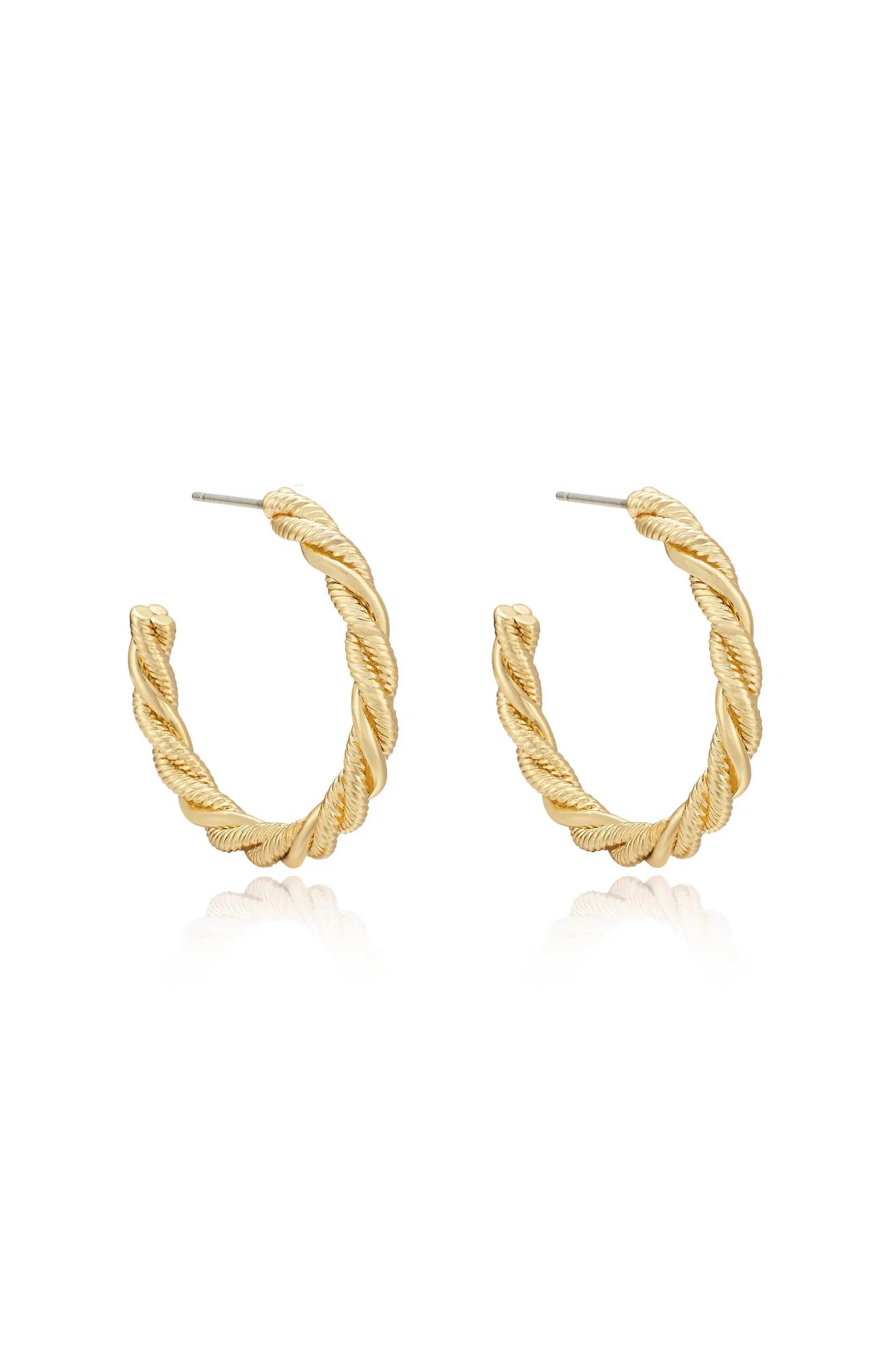 Spun Strands Hoop Earrings