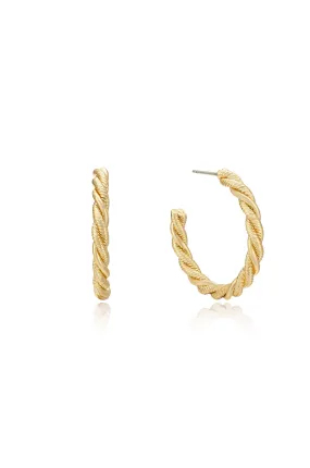 Spun Strands Hoop Earrings