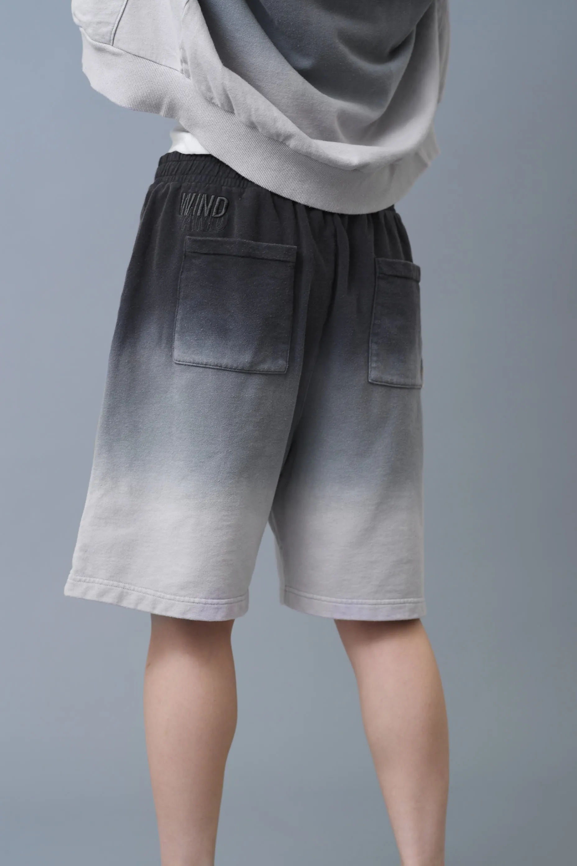 Step_Dye Sweat Short / BLACK