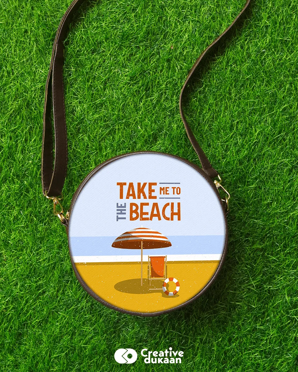 Take Me To The Beach Vegan Sling Bag