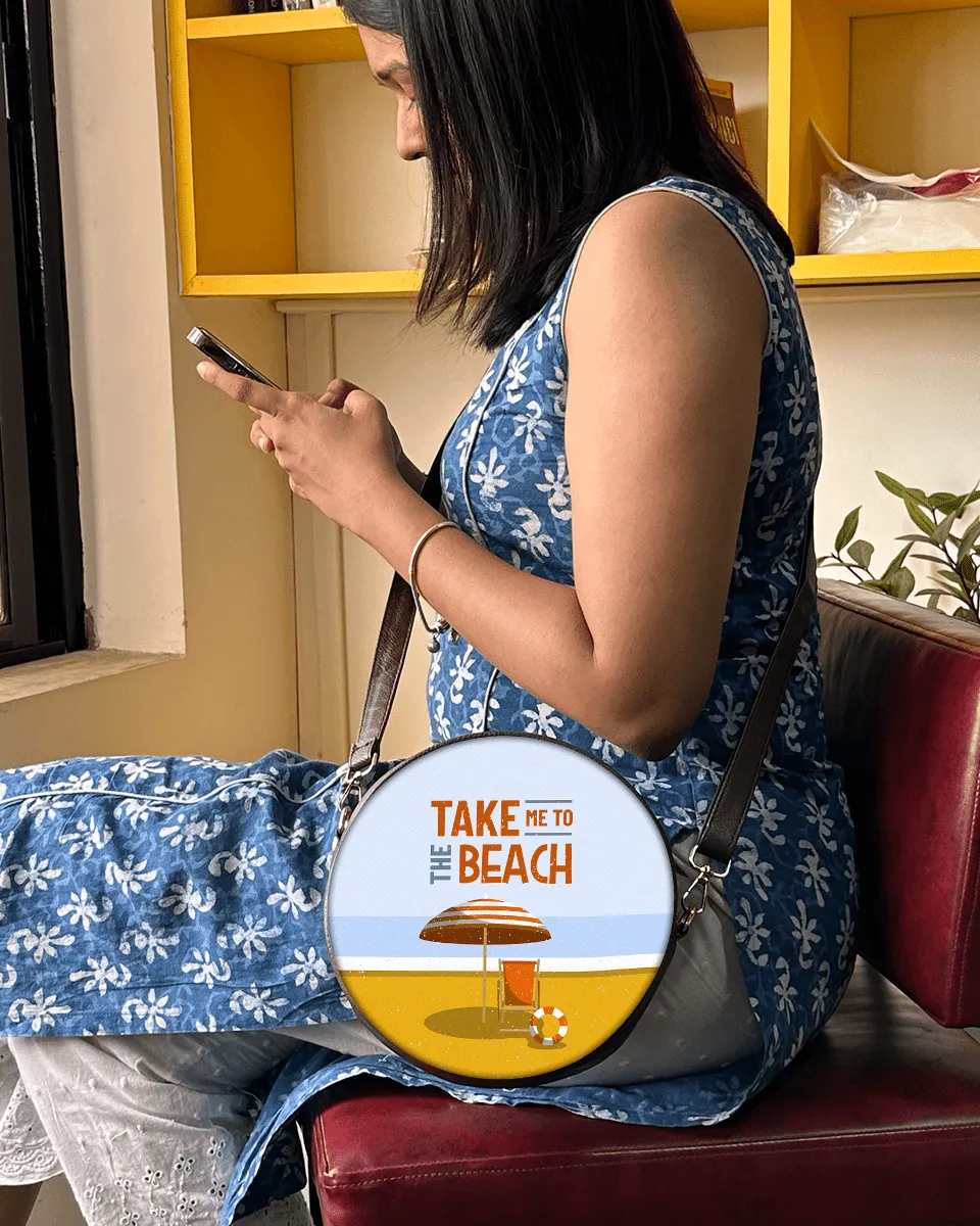 Take Me To The Beach Vegan Sling Bag