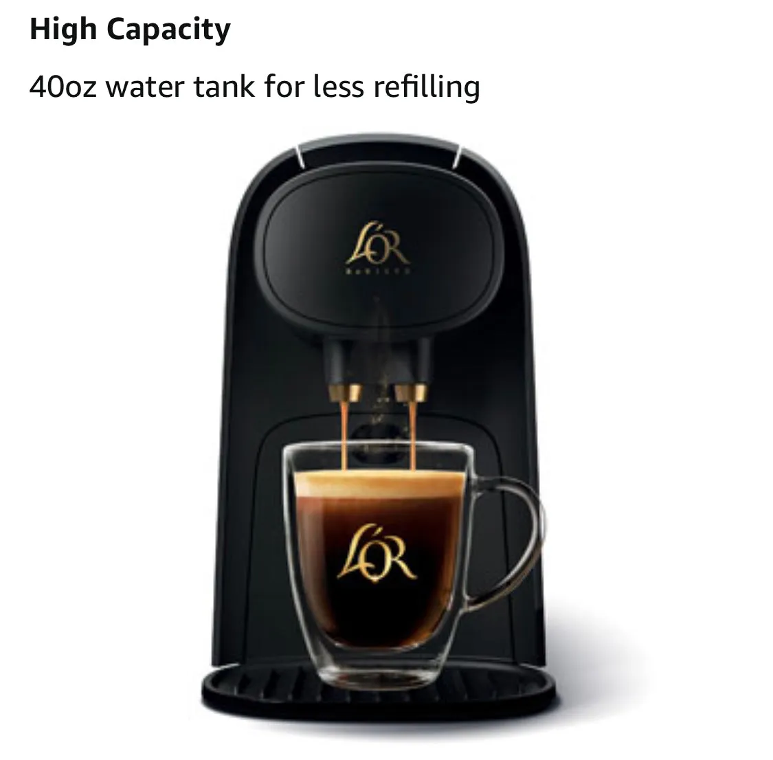 The LOR Barista System Coffee and Espresso Machine Combo by Philips, Black ( 100 Ct. Case of Borbone Caffè)