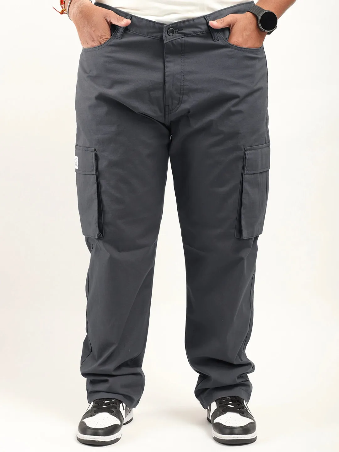 Tornado Full length Steel Grey Plus size cargo