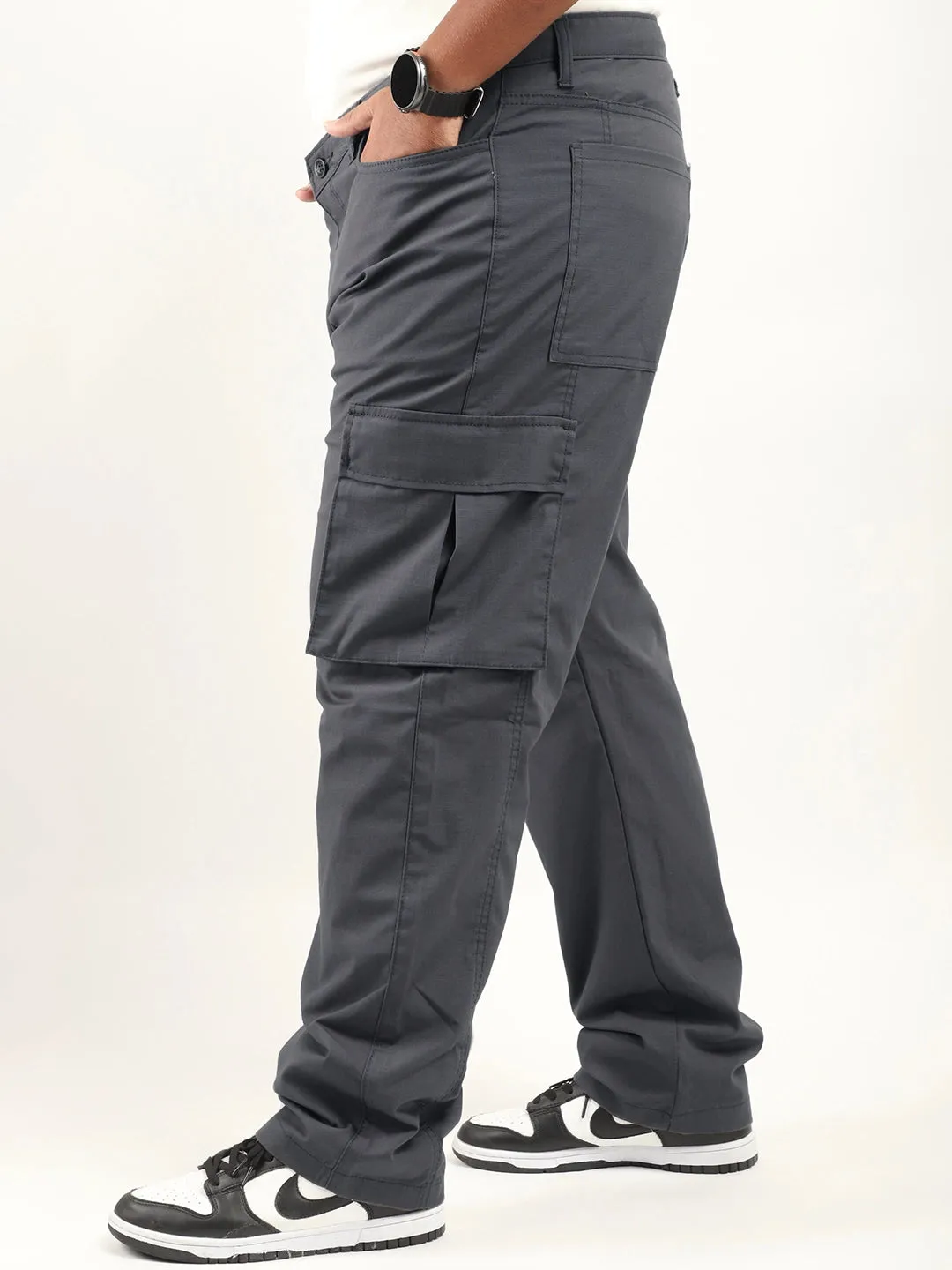 Tornado Full length Steel Grey Plus size cargo