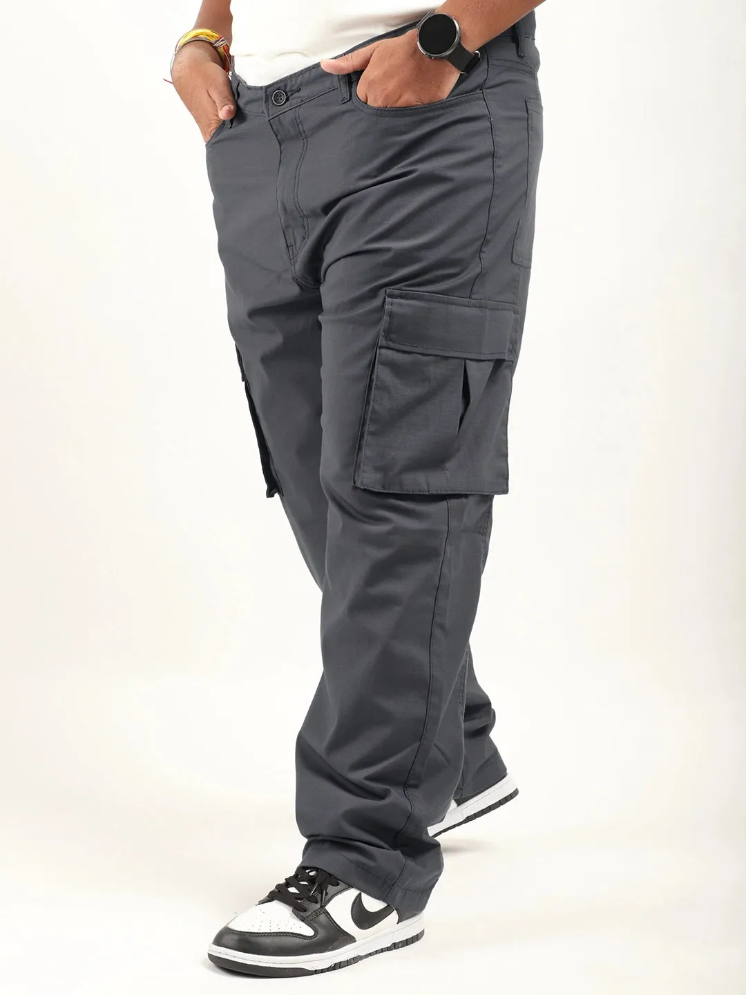 Tornado Full length Steel Grey Plus size cargo