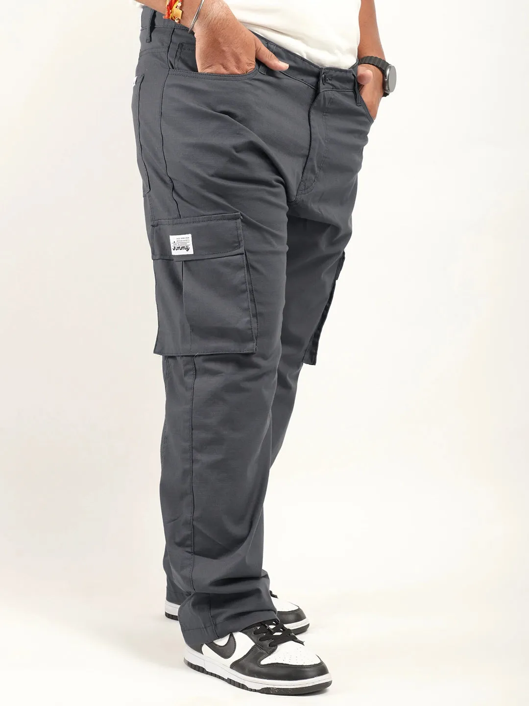 Tornado Full length Steel Grey Plus size cargo