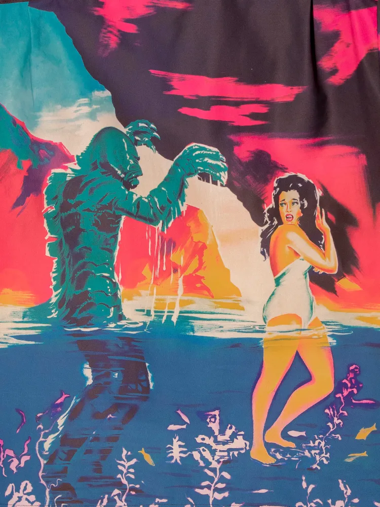 Universal Monsters: CREATURE FROM THE BLACK LAGOON™ Vintage Movie Poster Skirt in Teal