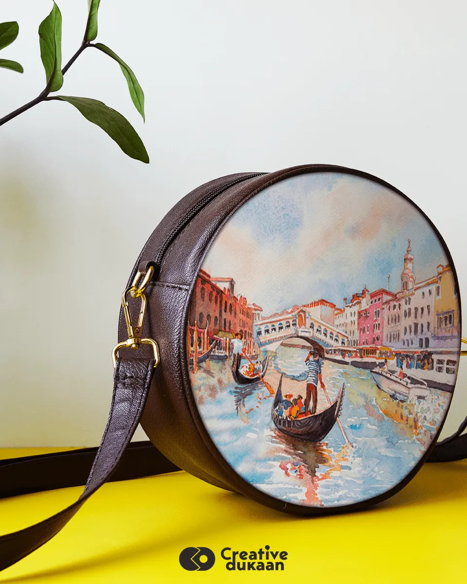 Venice Painting Sling Bag