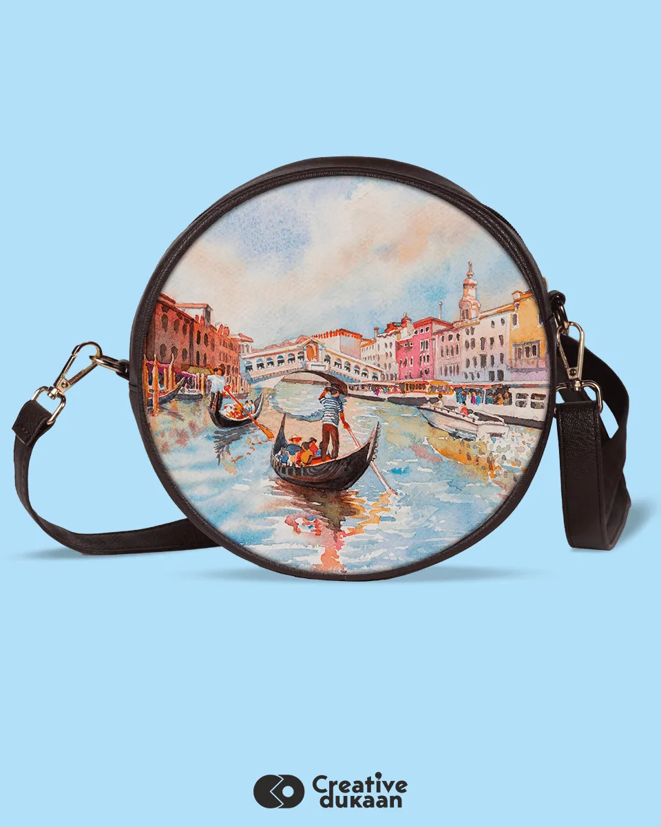 Venice Painting Sling Bag