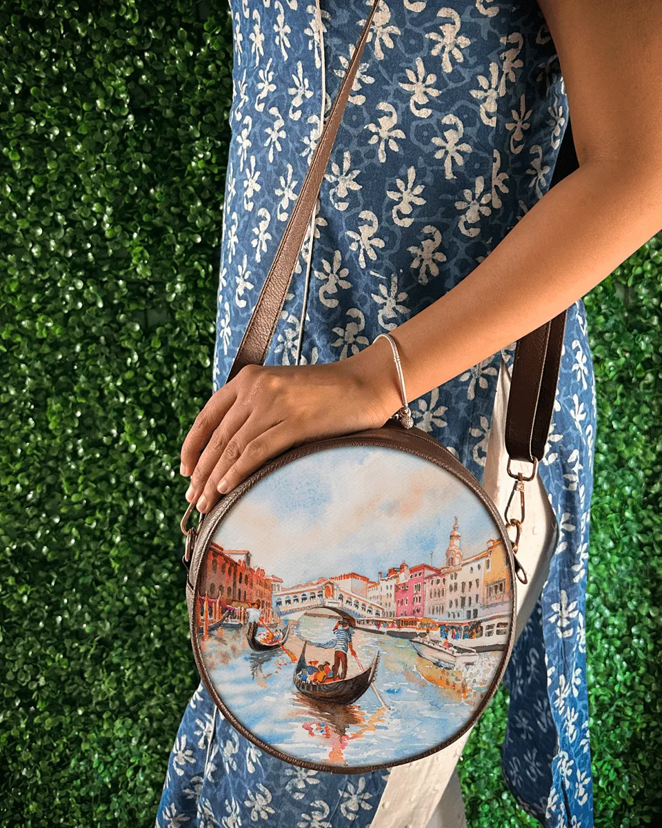 Venice Painting Sling Bag