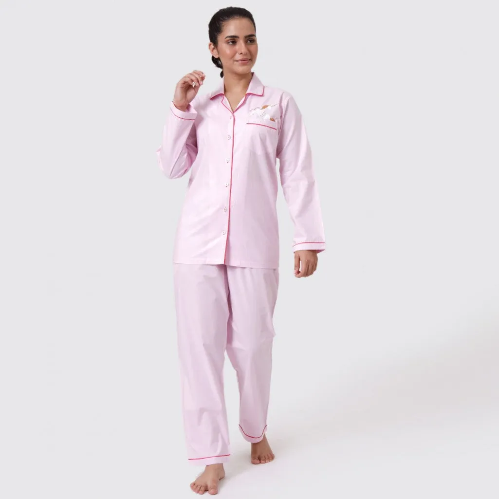 Women Happy Unicorn Pajama Set