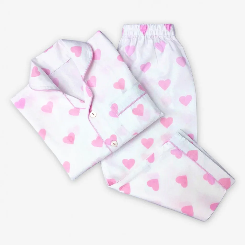 Women Hearts Pajama Set